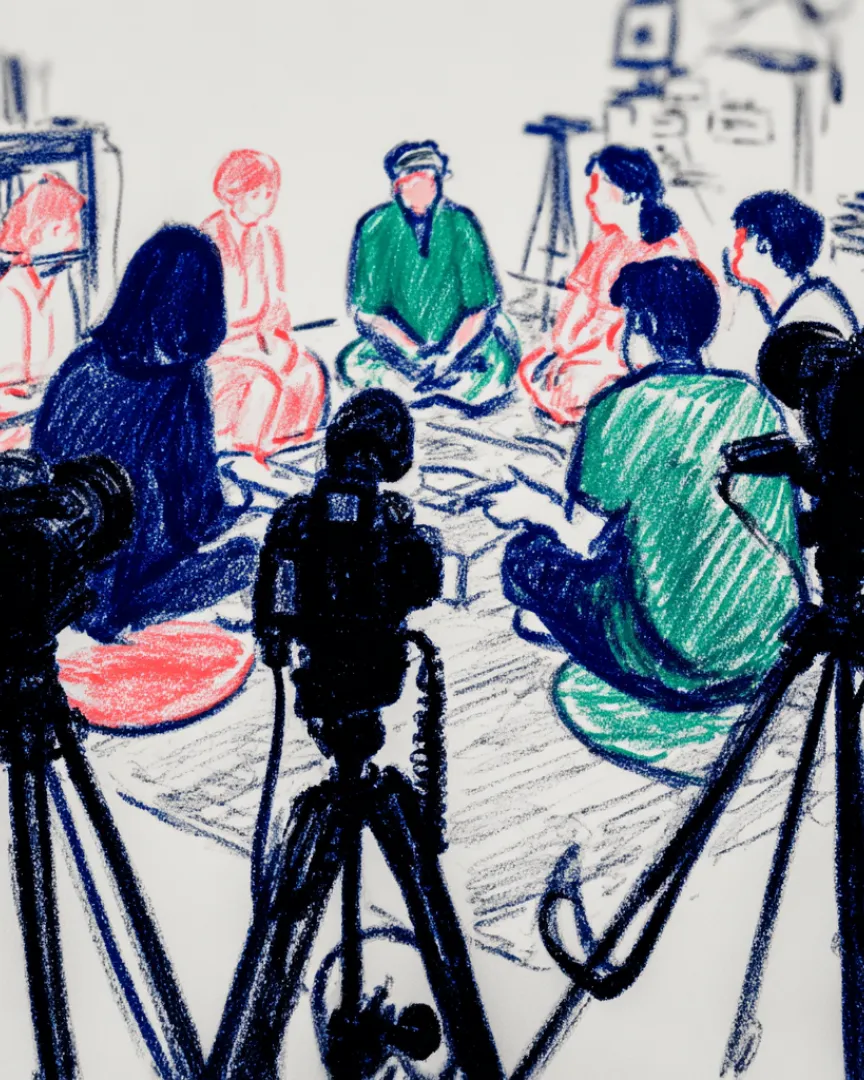 kameralar ve çocuklar 