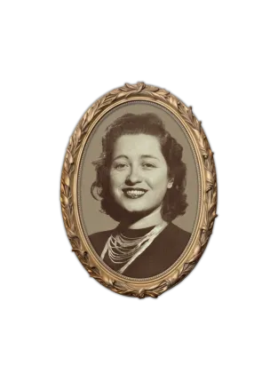 çerçeveli kadın portresi