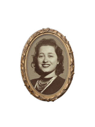 çerçeveli kadın portresi